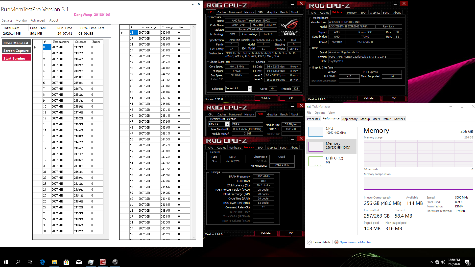 芝奇推出焰光戟DDR4-3600 CL16 256GB(32GBx8)高速大容量套装