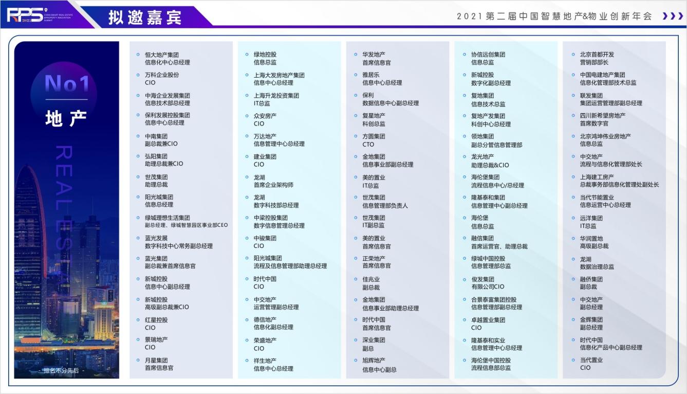 数字科技 助燃行业新生态|RPS第二届中国智慧地产&物业创新年会正式启动！