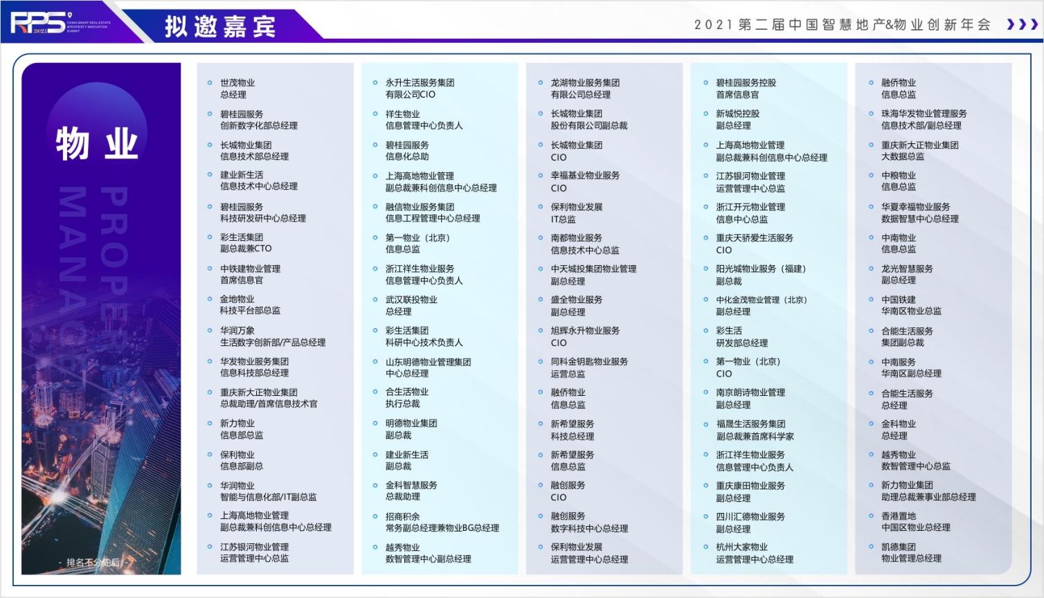 数字科技 助燃行业新生态|RPS第二届中国智慧地产&物业创新年会正式启动！